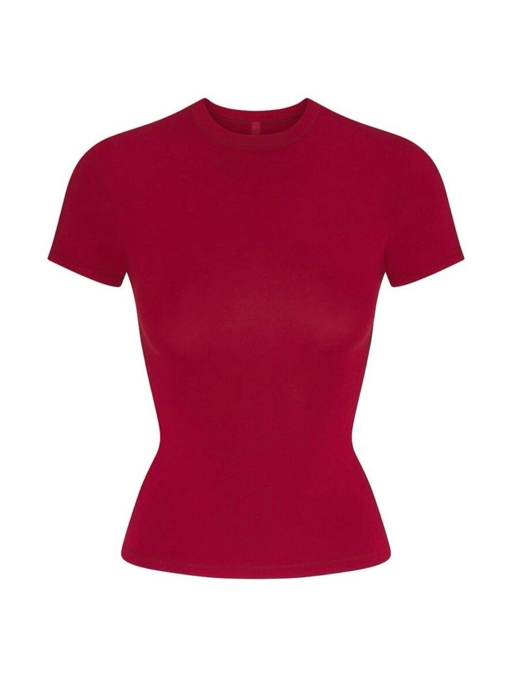 SKIMS COTTON JERSEY T-SHIRT NWT - BRICK XS NEW